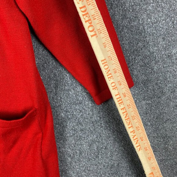 Adele Joyce Cardigan Women's Small Acrylic Wool Blend Adults Red S - Picture 6 of 8